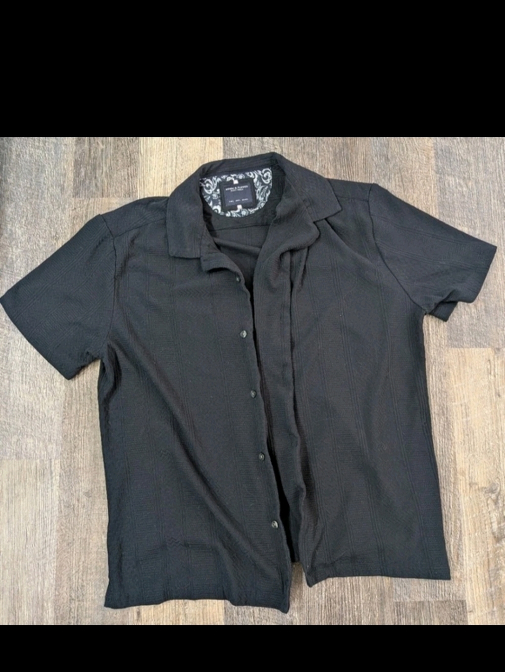 Denim & Flower Mens Large Short Sleeve Button Down Shirt